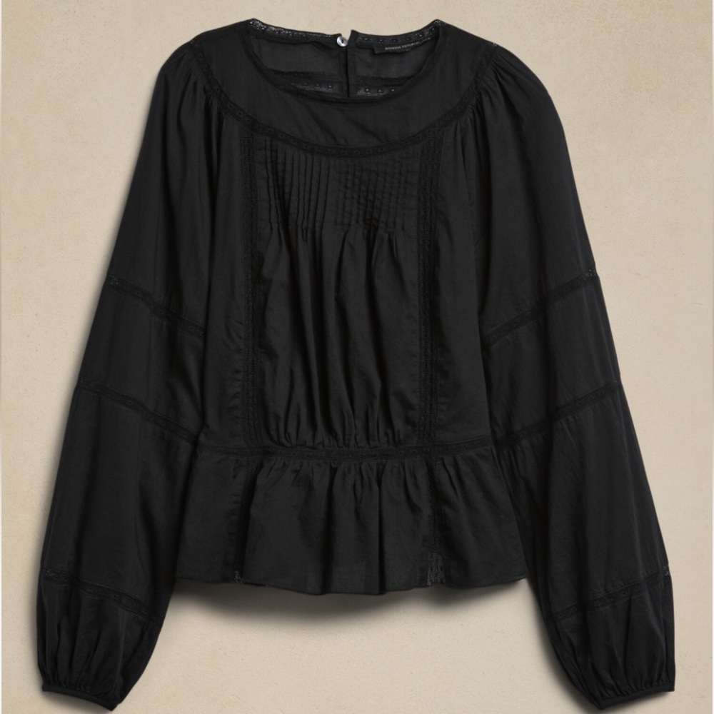 Banana Republic Nellie Blouse in Black